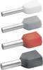 Klauke 87010 Capocorda doppio 0.75 mm² Grigio 1000 pz.