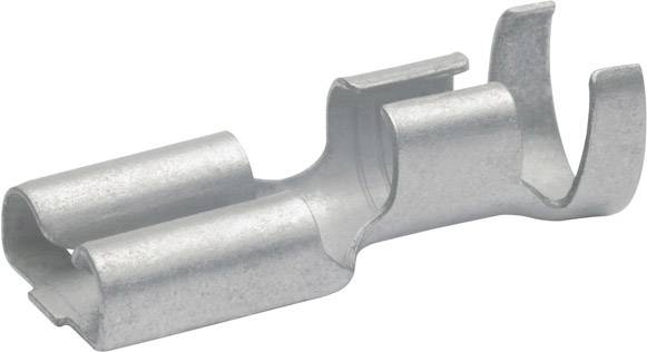 Connettore metallico a U, comunemente utilizzato per connessioni elettriche.
