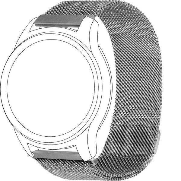 Accessori per fitness tracker - Cinturino di ricambio Topp für Garmin vivomove/vivoactive 3 Argento - Accessori per fitness tracker - Cinturino di ricambio Topp für Garmin vivomove/vivoactive 3 Argento -
