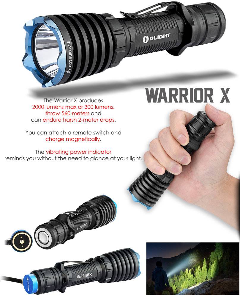 Acquista OLight Warrior X LED (monocolore) Torcia tascabile a batteria  ricaricabile 2000 lm 218 g da Conrad
