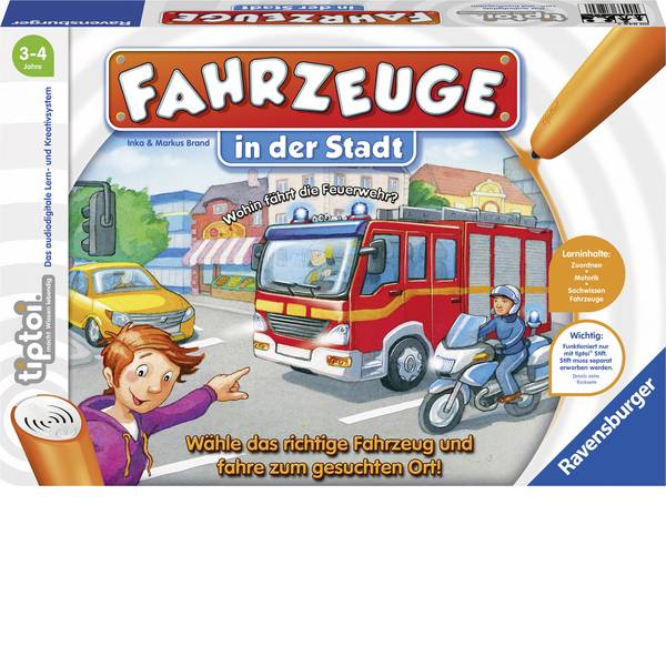 Giochi di società e per famiglie - Ravensburger tiptoi® Fahrzeuge in der Stadt 00848 - Giochi di società e per famiglie - Ravensburger tiptoi® Fahrzeuge in der Stadt 00848 -