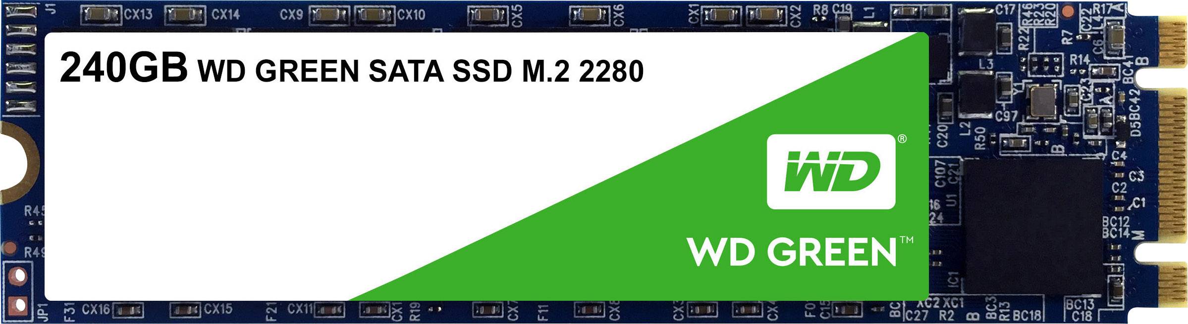 WD Green™ 240 GB Memoria SSD interna SATA M.2 2280 M.2 SATA 6 Gb/s Dettaglio WDS240G2G0B-1