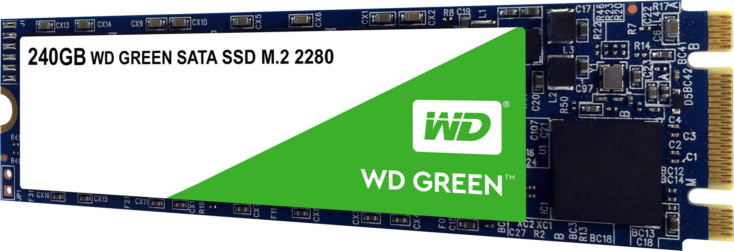 WD Green™ 240 GB Memoria SSD interna SATA M.2 2280 M.2 SATA 6 Gb/s Dettaglio WDS240G2G0B-2