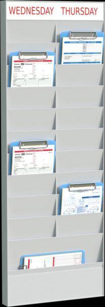 Paperflow Pianificatore per ufficio PS20A5.02 Grigio DIN A5 Numero scomparti: 20