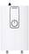 Un termo elettrico bianco con regolatore di temperatura e display che va da 30 a 60 gradi Celsius.