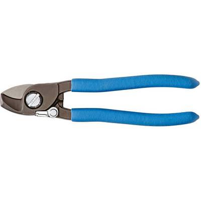 Pinze con manici blu e una testa di taglio dalla forma affilata, adatte al taglio di fili o piccole barre metalliche.