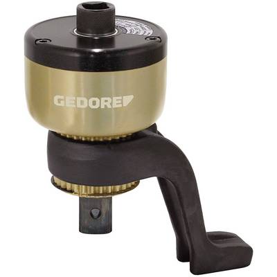 Moltiplicatore di coppia con impugnatura nera e testa color oro. In alto il logo del produttore.