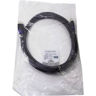 Un cavo HDMI LogiLink confezionato per 4K2K della lunghezza di 3 metri.