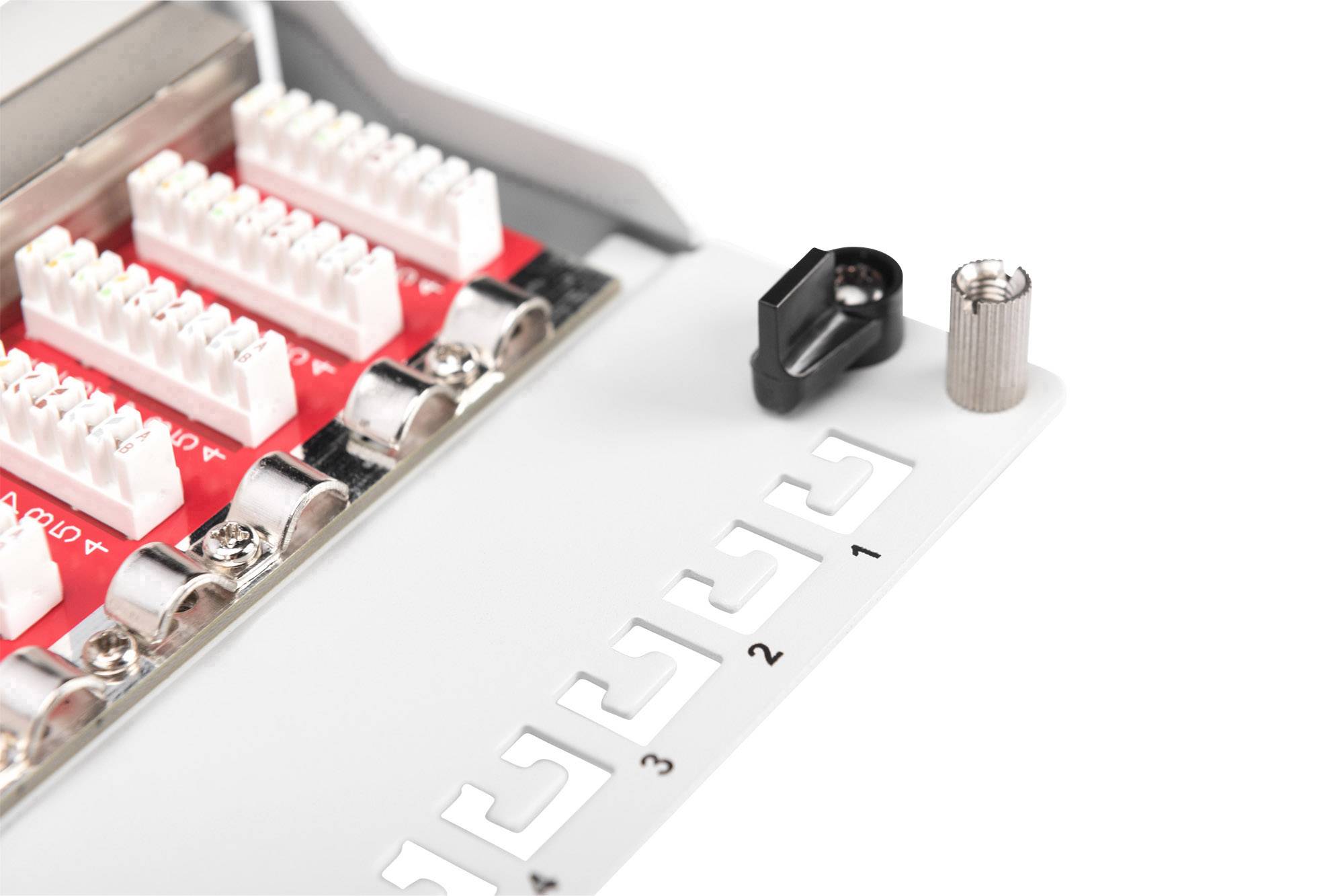 Digitus 12 Porte Patchpanel di rete CAT 6A, CAT 6A/7 1 U Grigio pronto all'uso-3