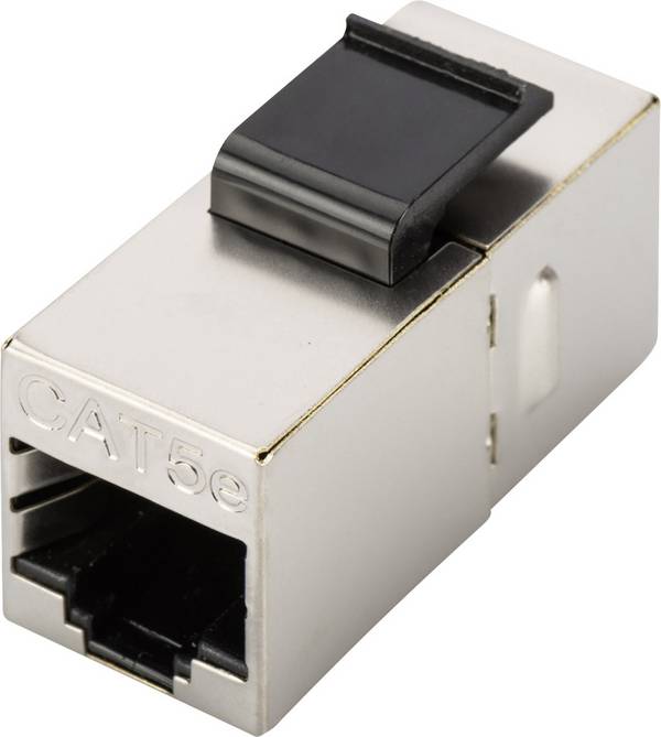 Digitus RJ45 / Adattatore RJ45 Rete Adattatore CAT 5e [1x Presa RJ45, Presa RJ45 8p8c - 1x Presa RJ45, Presa RJ45 8p8c]  Nickel