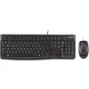 Logitech MK120 USB Kit tastiera, mouse A prova di schizzi Inglese US, QWERTY Nero