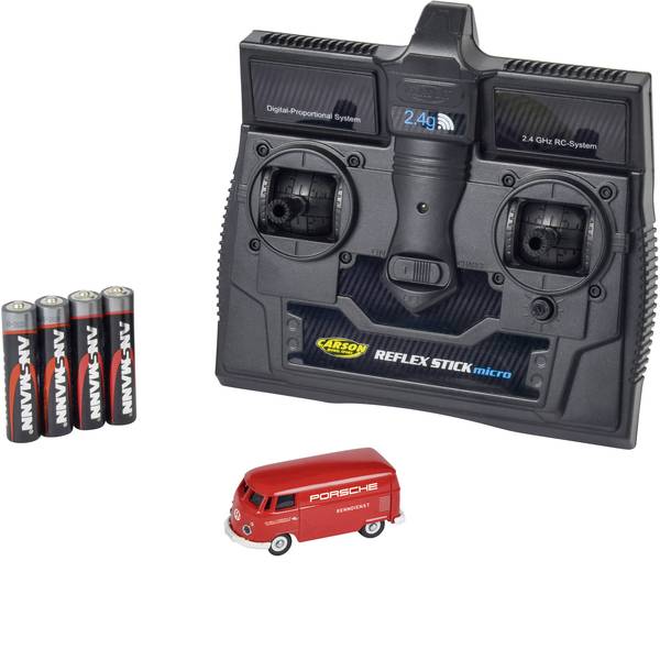 Mini auto radiocomandate elettriche - Carson Modellsport 500504124 VW Bus T1 Kastenwagen Porsche 1:87 Automodello Elettrica Auto stradale Trazione posteriore - Mini auto radiocomandate elettriche - Carson Modellsport 500504124 VW Bus T1 Kastenwagen Porsche 1:87 Automodello Elettrica Auto stradale Trazione posteriore -