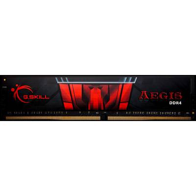Modulo RAM DDR4 di G.SKILL, modello Aegis. Il design presenta grafiche rosse e futuristiche.