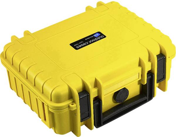 B & W International Valigetta portaoggetti outdoor  outdoor.cases Typ 1000 4.1 l (L x A x P) 270 x 215 x 105 mm Giallo 1000/Y/SI