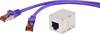 Renkforce RF-3829160 RJ45 Cavo di rete, cavo patch CAT 6 S/FTP 30.00 m Violetto con protezione, contatti connettore dorati, Ritardante di fiamma 1 pz.