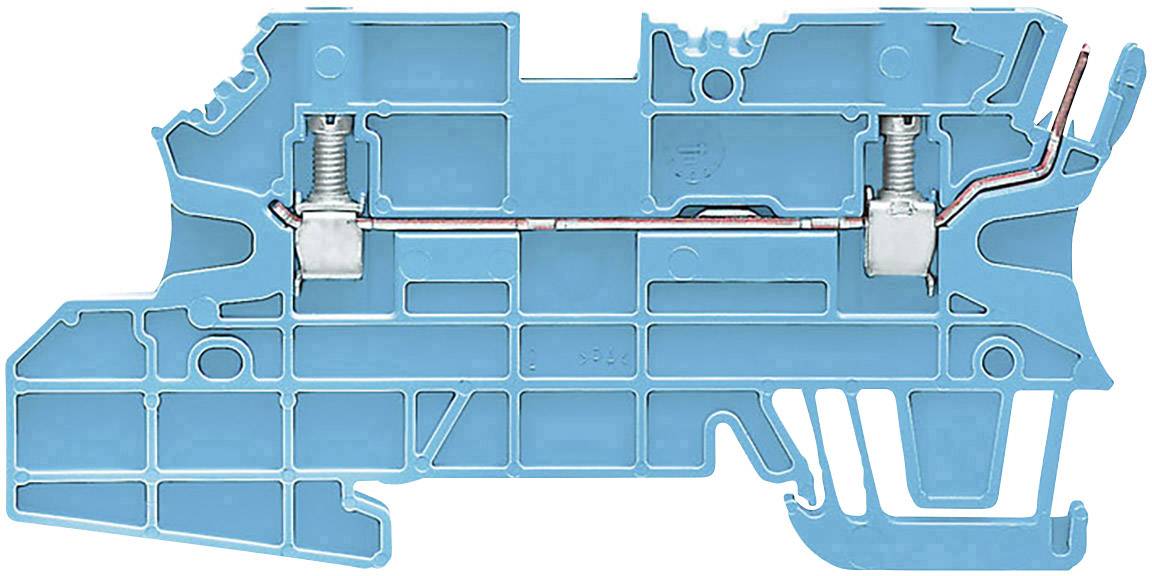 Weidmüller 1544810000 Morsetto per cavo di terra 4 mm A vite Blu 50 pz.
