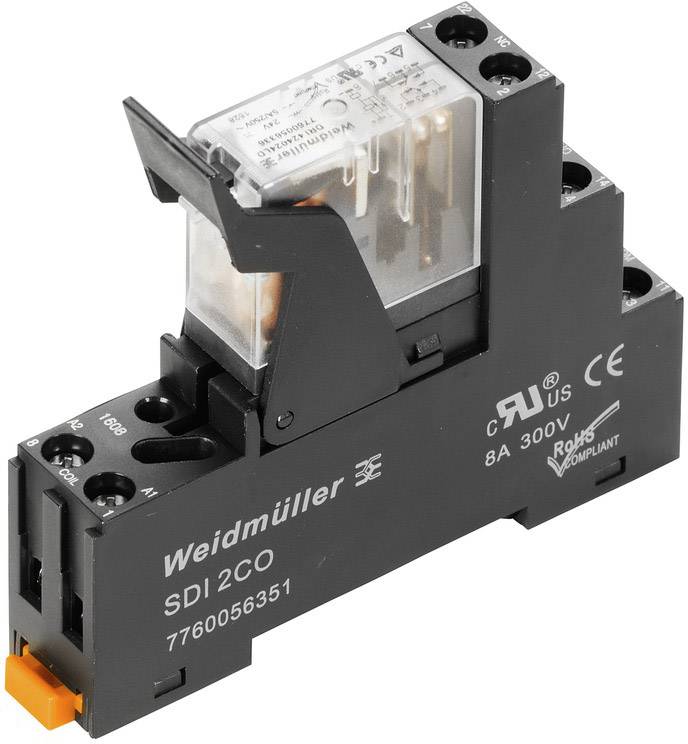 Weidmüller DRIKIT 12VDC 2CO LD Relè di accoppiamento 12 V/DC 5 A 2 scambi 10 pz.