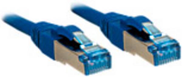 LINDY 47146 RJ45 Cavo di rete, cavo patch CAT 6A S/FTP 0.50 m Blu Schermato 1 pz.
