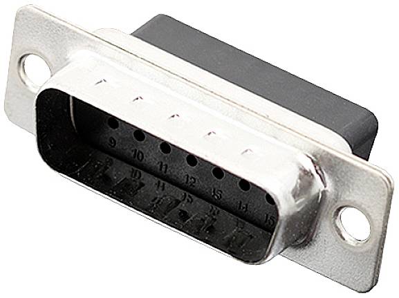 encitech DBC15-SP 2101-0190-02 Connettore maschio SUB-D 180 ° Numero Poli (num): 15 A crimpare 1 pz. Tray