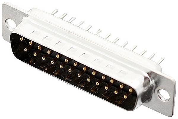 encitech DD25-MTBS 2103-0100-03 Connettore maschio SUB-D 180 ° Numero Poli (num): 25 Pin a saldare 1 pz. Tray