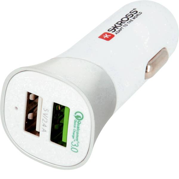 Accessori per presa accendisigari - Skross USB Quick Charge caricabatterie per due dispositivi mobili in auto - Accessori per presa accendisigari - Skross USB Quick Charge caricabatterie per due dispositivi mobili in auto -