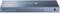 Router blu con logo TP-Link, feritoie di ventilazione sul davanti, connettori e interruttori sul lato destro.