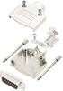 TRU COMPONENTS TCMHDM15DMPK 7708868 KIT connettori maschio SUB-D 180 ° Numero Poli (num): 15 Punte a saldare 1 pz.