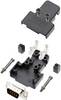 TRU COMPONENTS TCTRIP09DMPK 7709196 KIT connettori maschio SUB-D 180 ° Numero Poli (num): 9 Punte a saldare 1 pz.