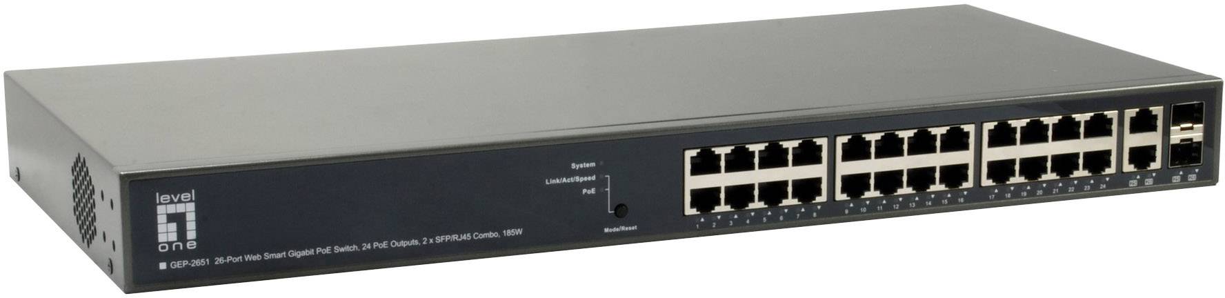 LevelOne 59924703 GEP-2651 26 Port Switch Switch di rete 1 GBit/s