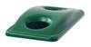 Coperchio per Slim Jim forato per le bottiglie Rubbermaid GREEN FG269288GRN
