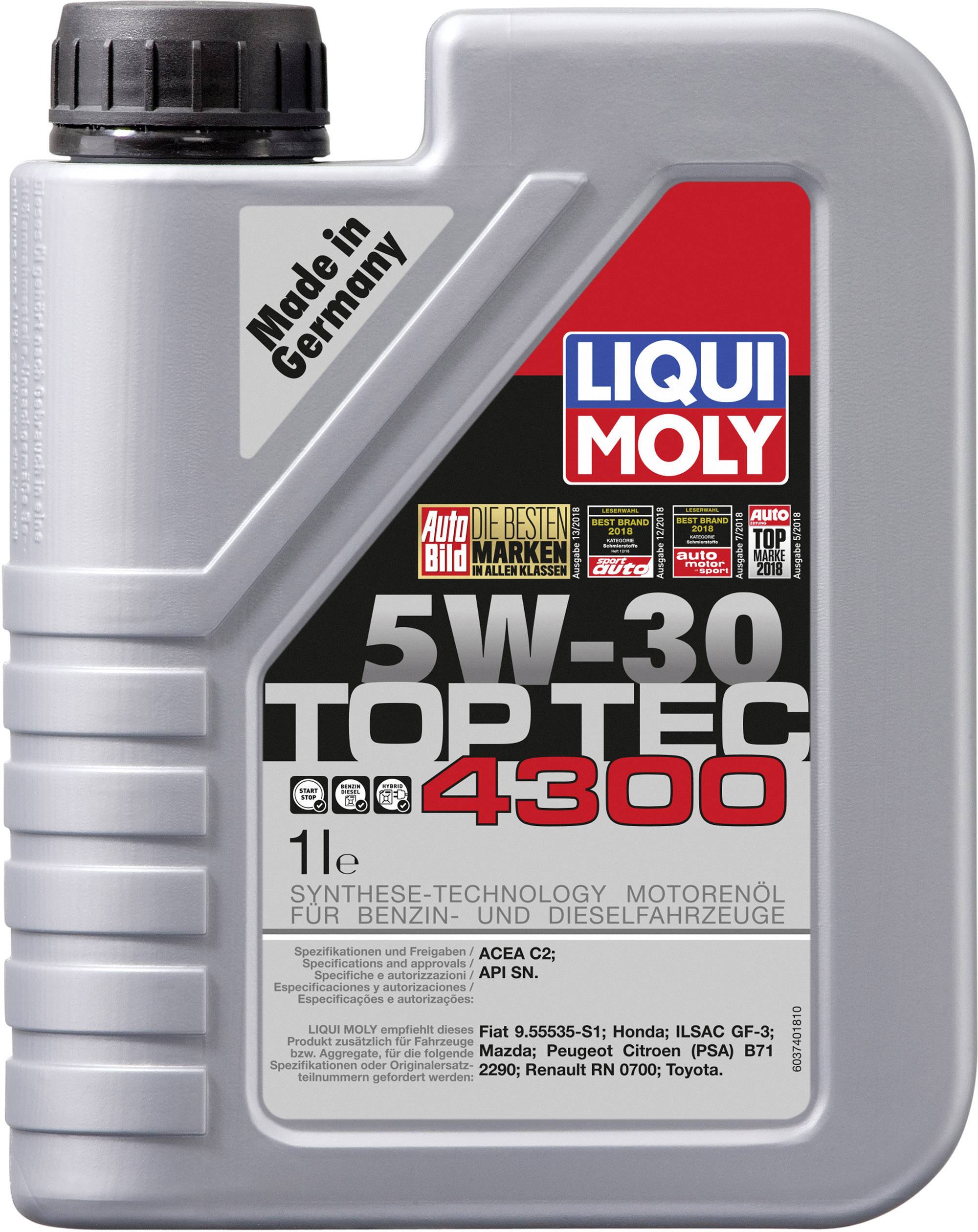 Liqui Moly Top Tec 4300 5W-30 3740 Olio motore 1 l
