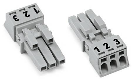 WAGO 890-243/060-000 Connettore di alimentazione 890 Presa Tot poli: 3 16 A Grigio 50 pz. Pezzo