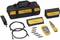 Kit per test di rete composto da borsa, cavi, tester, etichette per cavi e accessori, tutti contrassegnati con il logo 'Fluke Networks'.
