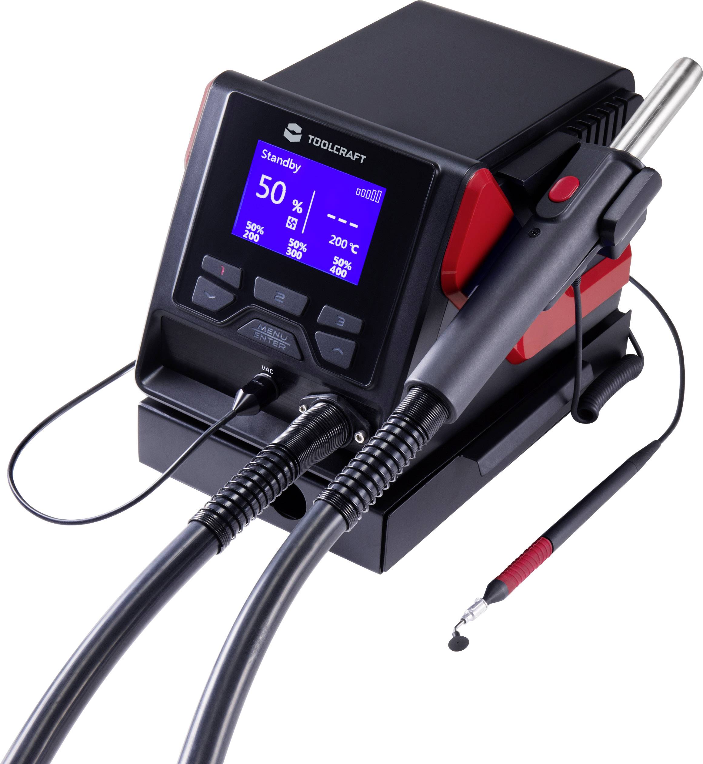 TOOLCRAFT TPS-800 Stazione ad aria calda digitale 1000 W 100 - 480 °C