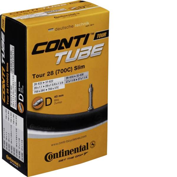 Camere d`aria per biciclette - Camera daria 28 pollici Continental Tour 28 ALL 32/622-47/622 Valvola Dunlop (DV) - Camere d`aria per biciclette - Camera daria 28 pollici Continental Tour 28 ALL 32/622-47/622 Valvola Dunlop (DV) -