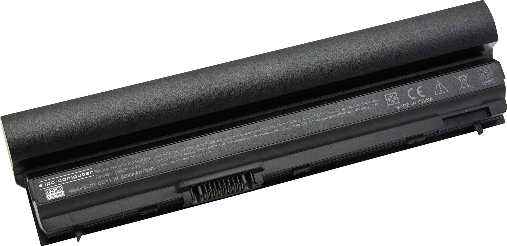 Batteria per notebook ipc-computer 0F7W7V Replace 11.1 V 6600 mAh Dell