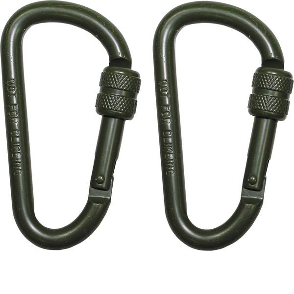 Tende e accessori - Moschettone MFH D8x80O 27536B 2 pz. - Tende e accessori - Moschettone MFH D8x80O 27536B 2 pz. -