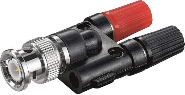 Connettore Goobay BNC > 2 prese a banana da 4 mm - con contatti dorati