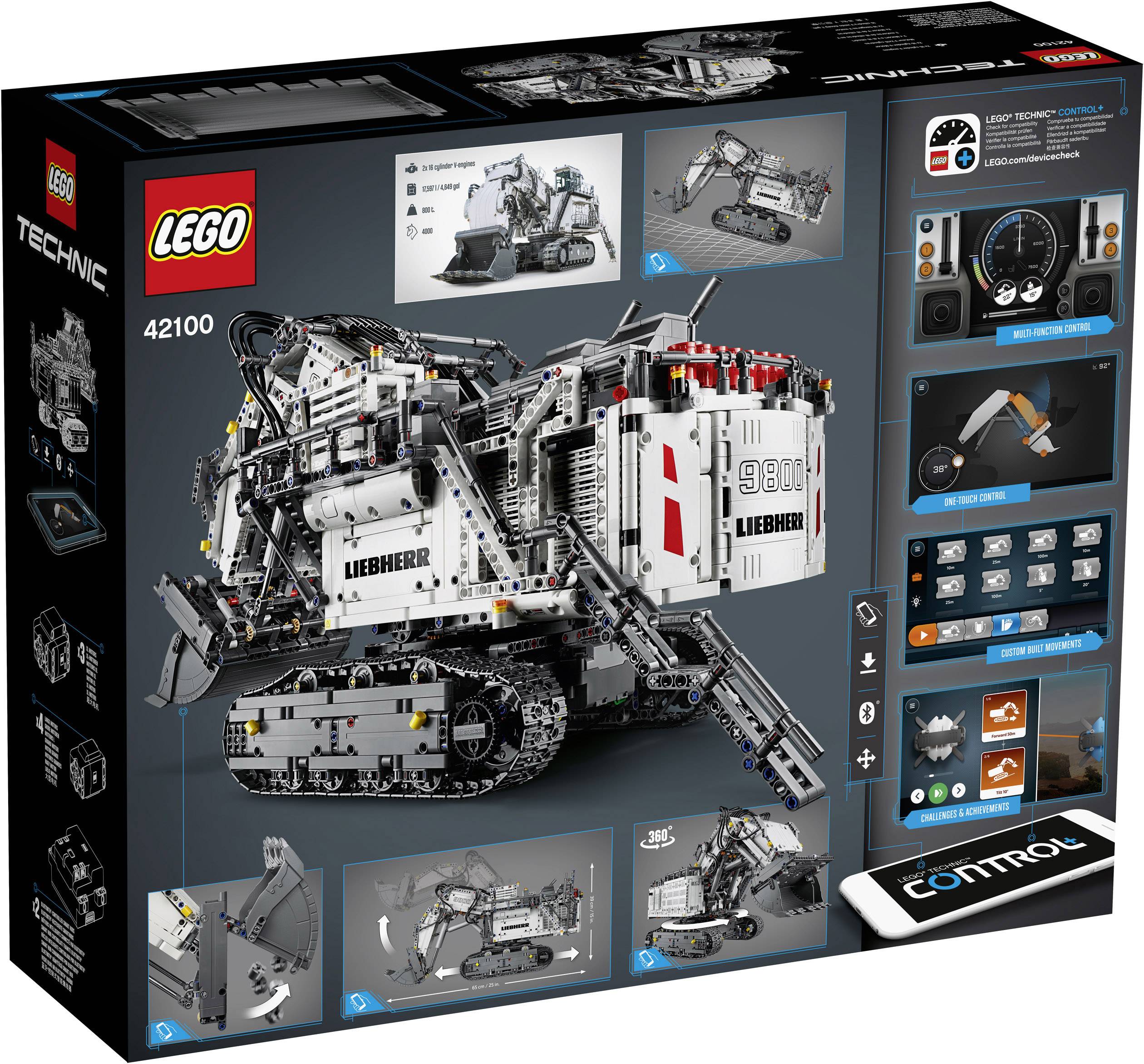 42100 LEGO® TECHNIC Escavatore Liebherr R 9800 | Conrad.it