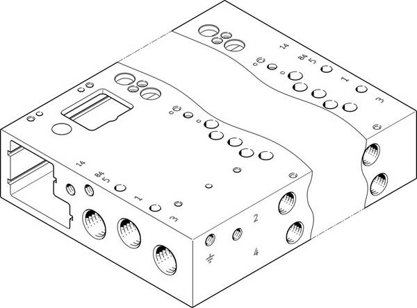 FESTO Striscia di collegamento 573936 VABM-L1-14W-G14-16-M-GR