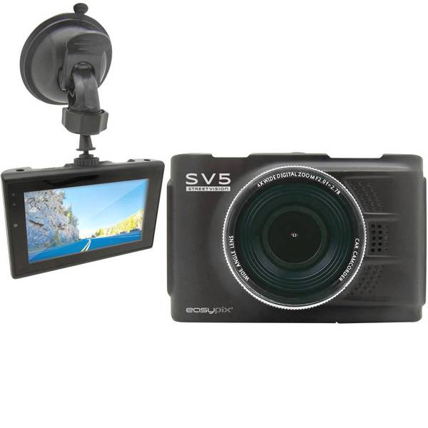Dashcam - Easypix Streetvision SV5 Dashcam Max. angolo di visuale orizzontale=140 ° Display - Dashcam - Easypix Streetvision SV5 Dashcam Max. angolo di visuale orizzontale=140 ° Display -