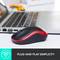 Mouse wireless davanti a un laptop, che sottolinea il comfort 'plug and play'.
