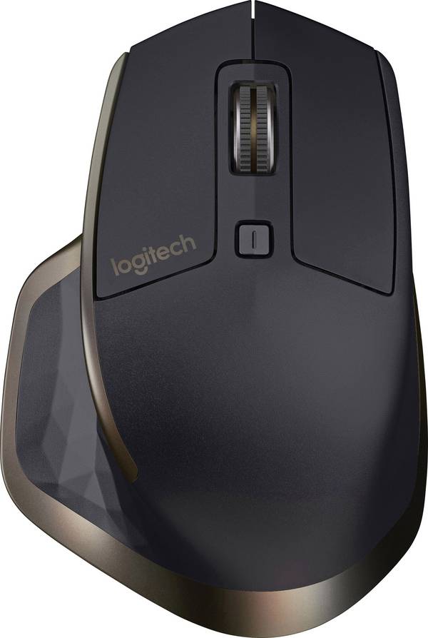 Logitech MX Master for Business Mouse ergonomico Bluetooth®, Senza fili (radio) Laser Nero 5 Tasti 1000 dpi Ergonomico