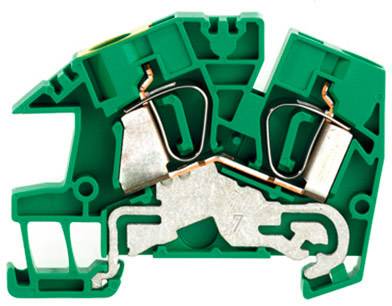 Weidmüller 1808350000 Morsetto per cavo di terra 8.10 mm A molla Verde, Giallo 100 pz.