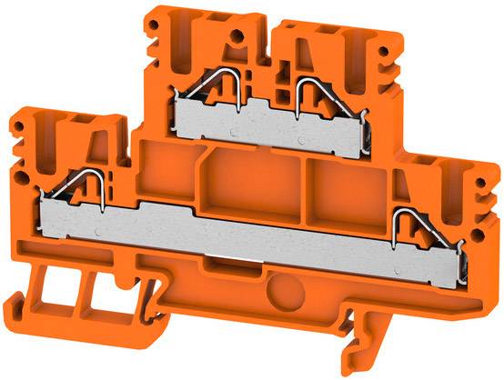 Weidmüller 1417670000 Morsetto passante componibile 5.10 mm morsetto Push-In Arancione 50 pz.