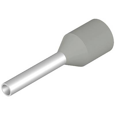 Un involucro metallico cilindrico grigio con estremità rastremata, probabilmente parte di un sistema meccanico più ampio.