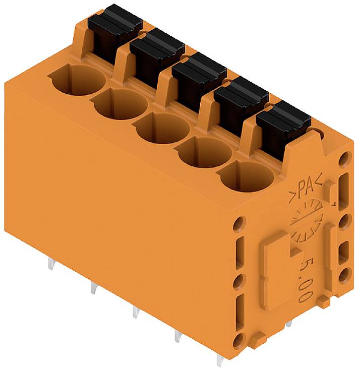 Weidmüller 1330210000 Morsetto a vite 2.5 mm² Numero Poli (num) 5 Arancione 55 pz.