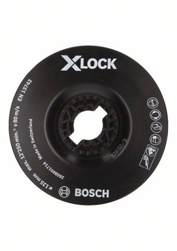 X-LOCK piastra di supporto, 125mm morbida Bosch Accessories 2608601714