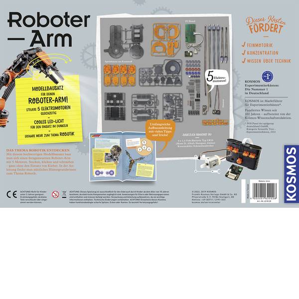 Robot in kit di montaggio - Kosmos Braccio robotico in kit da montare 620028 - Robot in kit di montaggio - Kosmos Braccio robotico in kit da montare 620028 -