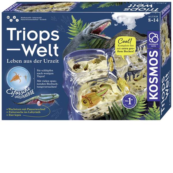 Kit esperimenti e pacchetti di apprendimento - Kosmos 633073 Triops-Welt Kit per esperimenti da 8 anni - Kit esperimenti e pacchetti di apprendimento - Kosmos 633073 Triops-Welt Kit per esperimenti da 8 anni -